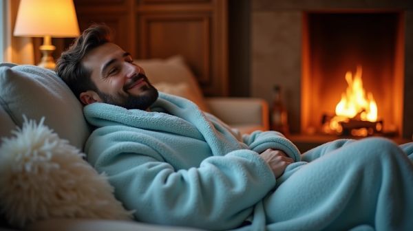 L’ultimatum du confort : le peignoir homme polaire pour des hivers chaleureux