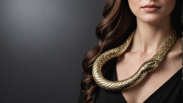 Collier serpent : élégance intemporelle en matériaux durables